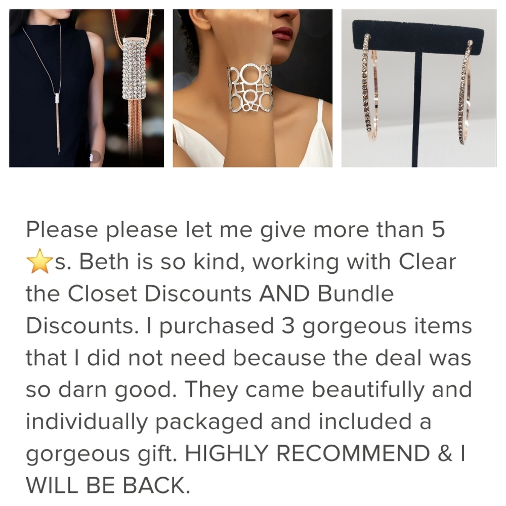 I'll Try & Restock Silver Tone Rhinestone-encrusted Hoop Earrings - Picture 4 of 11